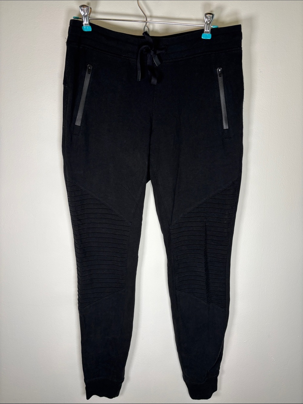ALO Yoga Urban Moto Sweatpants Women's Medium Black Joggers